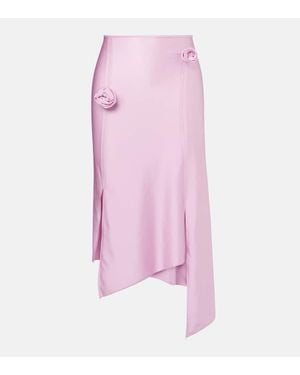 Coperni Midirock Aus Satin - Pink