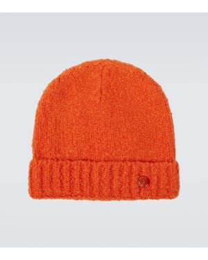 God's True Cashmere Muetze Vermillion Wind Aus Kaschmir - Orange