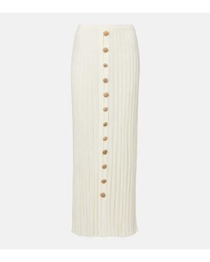 Christopher Esber Sundial Shell Cotton-Blend Maxi Skirt - White