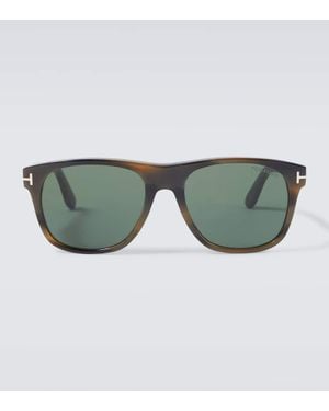 Tom Ford Eckige Sonnenbrille Marlon - Grün