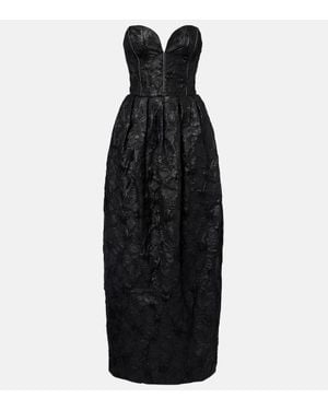 Jonathan Simkhai Robe Adeena Aus Jacquard - Schwarz