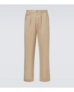 Polo Ralph Lauren High-Rise Cotton Straight Chinos - Natural
