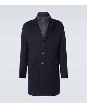Herno Mantel Aus Wolle - Blau
