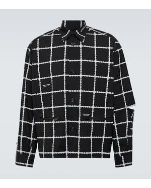 Undercover Printed Wool-Blend Jacket - Black