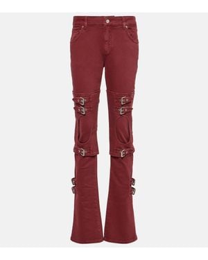 Blumarine Mid-Rise Boyfriend Jeans - Rot