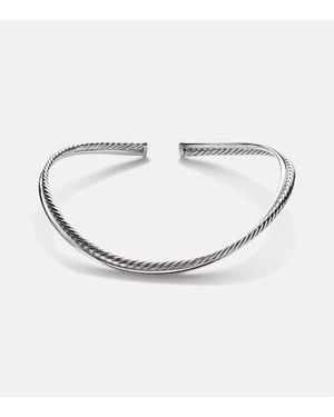 David Yurman Choker Crossover Bold Aus Sterlingsilber - Weiß