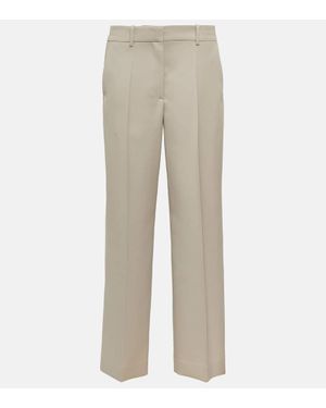 The Row High-Rise-Hose Aus Wolle - Natur