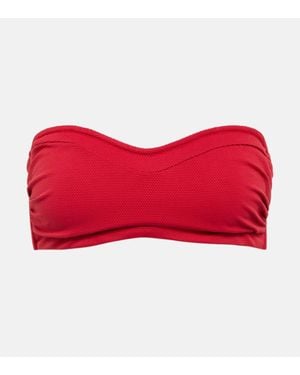 Alexandra Miro Tara Bikini Top - Red