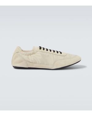 Prada Sneakers Collapse Aus Re-Nylon Mit Veloursleder - Weiß