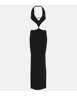 AYA MUSE Abito Lungo Tetra Con Cut-Out - Bianco