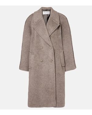 Acne Studios Abrigo En Mezcla De Alpaca Y Lana - Marrón
