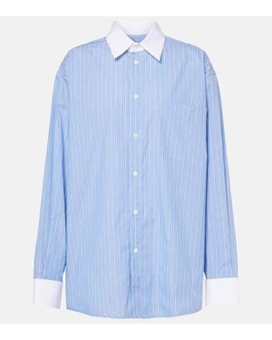Marni Pinstripe Cotton Shirt - Blue