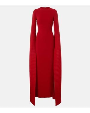Solace London Naomi Crepe Gown - Red