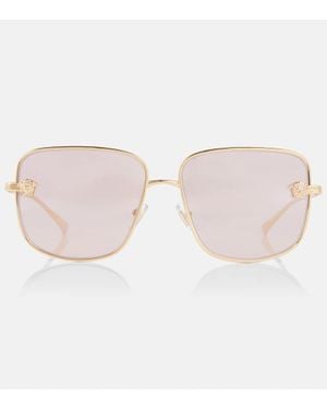 Versace Eckige Sonnenbrille Medusa - Pink