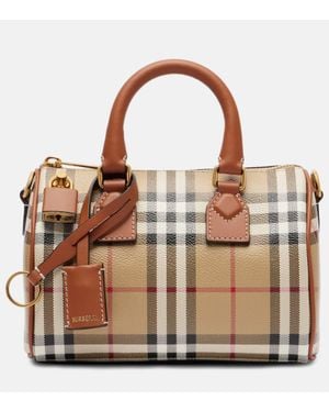 Burberry Borsa Check Mini - Marrone
