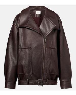 Vince Bikerjacke Aus Leder - Braun