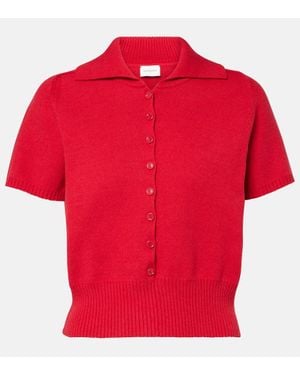 Magda Butrym Pullover Aus Einem Baumwollgemisch - Rot