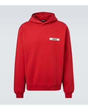 Jacquemus Hoodie Gros Grain Aus Baumwolle - Rot