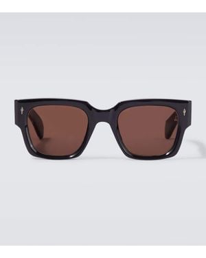 Jacques Marie Mage Enzo Square Sunglasses - Brown