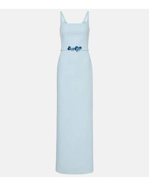 Safiyaa Robe Kristena Mit Kristallen - Blau