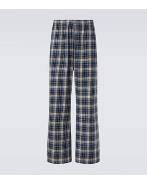 ERL Weite Hose Aus Baumwolle - Blau