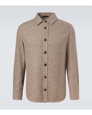 ZEGNA Hemdjacke Aus Kaschmir Und Seide - Natur