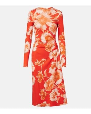 Erdem Midikleid Aus Jersey - Rot