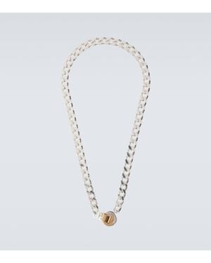 Bottega Veneta Sterling Chain Necklace - Metallic