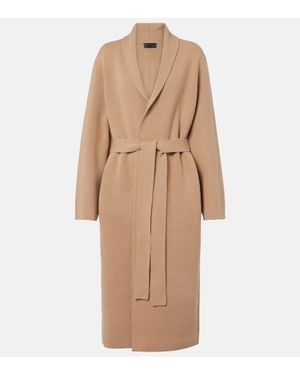 Nili Lotan Harmon Wool Wrap Cardigan - Natural