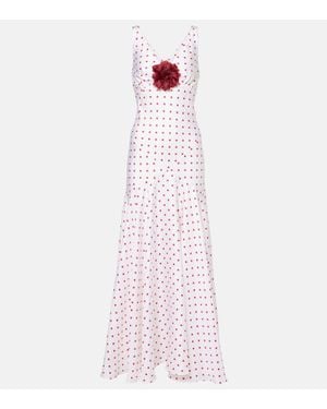 Rodarte Robe Aus Seiden-Twill - Weiß