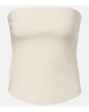 Jonathan Simkhai Shawn Rayon-Blend Tube Top - Natural
