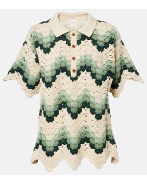 The Upside Tidal Sagra Cotton Crochet Top - Green