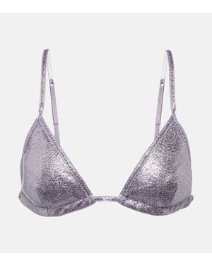 Tom Ford Bralette Metallizzata - Grigio