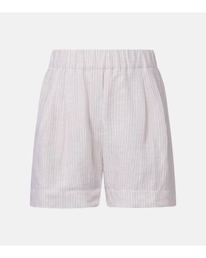 Brunello Cucinelli Bermuda-Shorts Aus Leinen - Weiß
