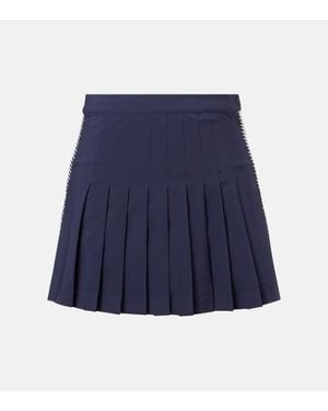Tory Burch Tennis Minirock Aus Twill - Blau
