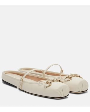 Gucci Ballerine Horsebit - Bianco