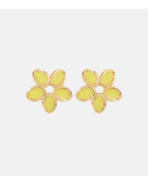 Oscar de la Renta Orecchini Flower - Giallo