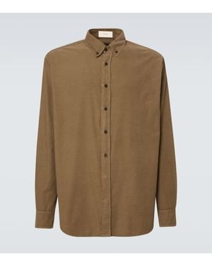 The Row Ruskin Cotton Shirt - Green