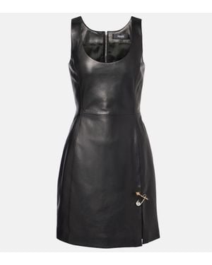 Versace Black Lear Kleid - Schwarz