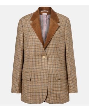 Thom Browne Blazer Gunclub Aus Wolle - Braun