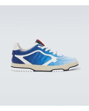 Gucci Zapatilla Re-Web Para Hombre, Talla - Azul