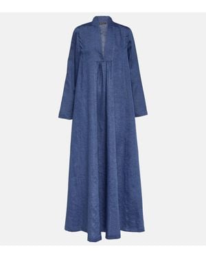 Loro Piana Linen Kaftan - Blue