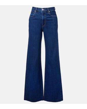 SLVRLAKE Denim High-Rise Wide-Leg Jeans Grace - Blau