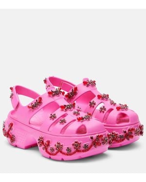 Simone Rocha X Crocs Stomp Fisherman Platform Sandals - Pink