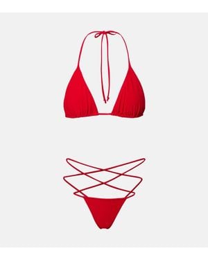 Norma Kamali Bikini Criss Cross - Rot