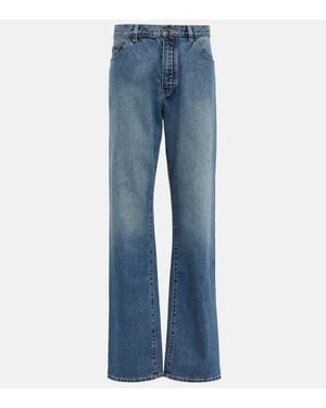 Alaïa Jeans Regular Lover A Vita Bassa - Blu