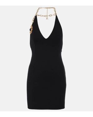Area Chain-Detail Minidress - Black