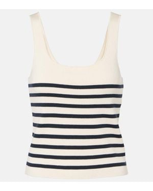 Altuzarra Tank Top Stevie De Seda Y Algodon - Blanco