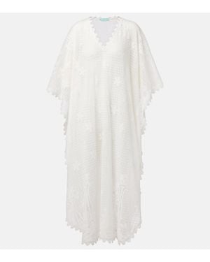 Melissa Odabash Kaftan Josephine Aus Einem Baumwollgemisch - Weiß