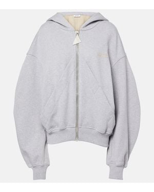 The Attico Kapuzenjacke Aus Baumwolle - Grau